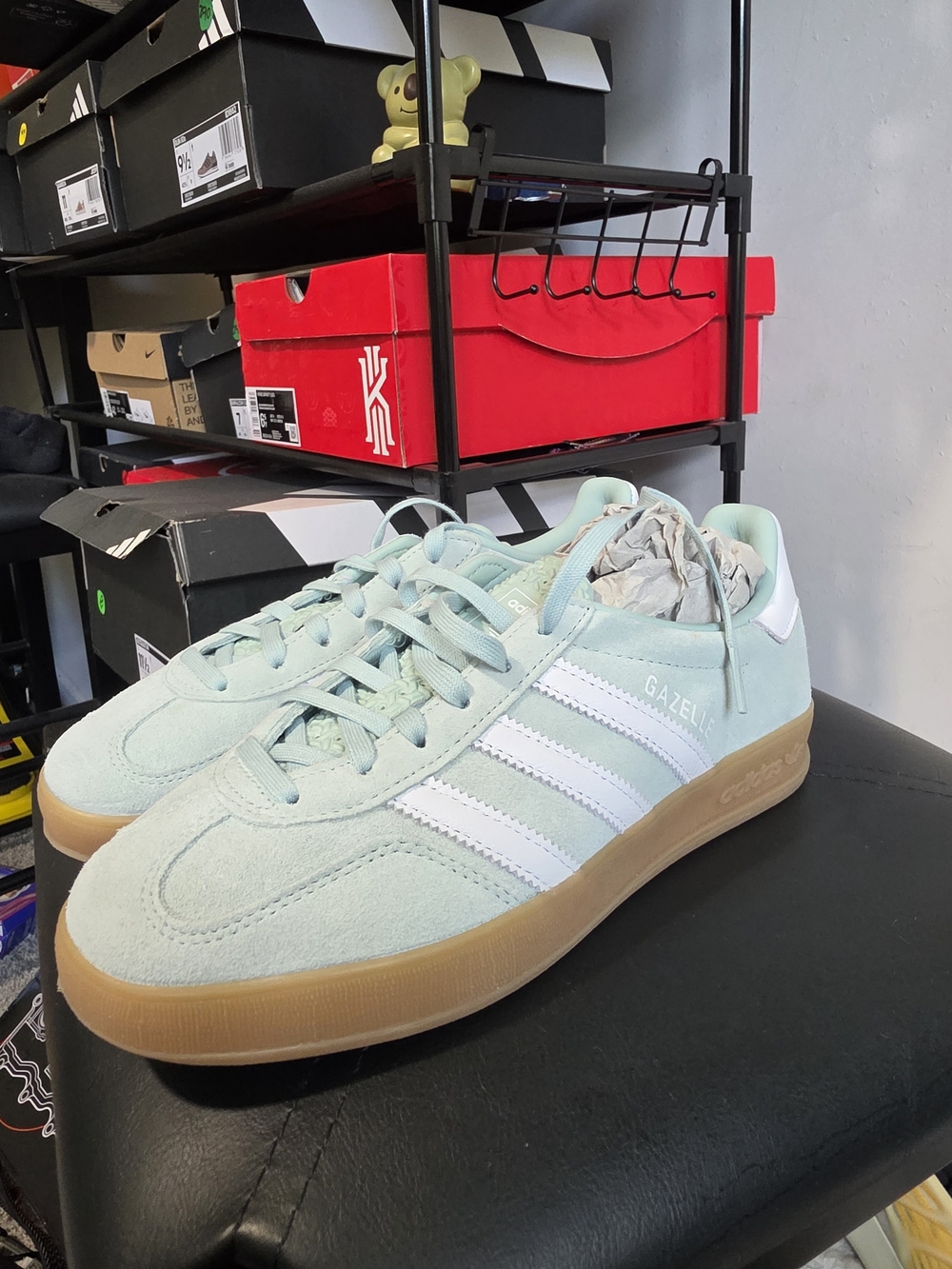 Adidas Gazelle Indoor Mint Green Suede Sneakers